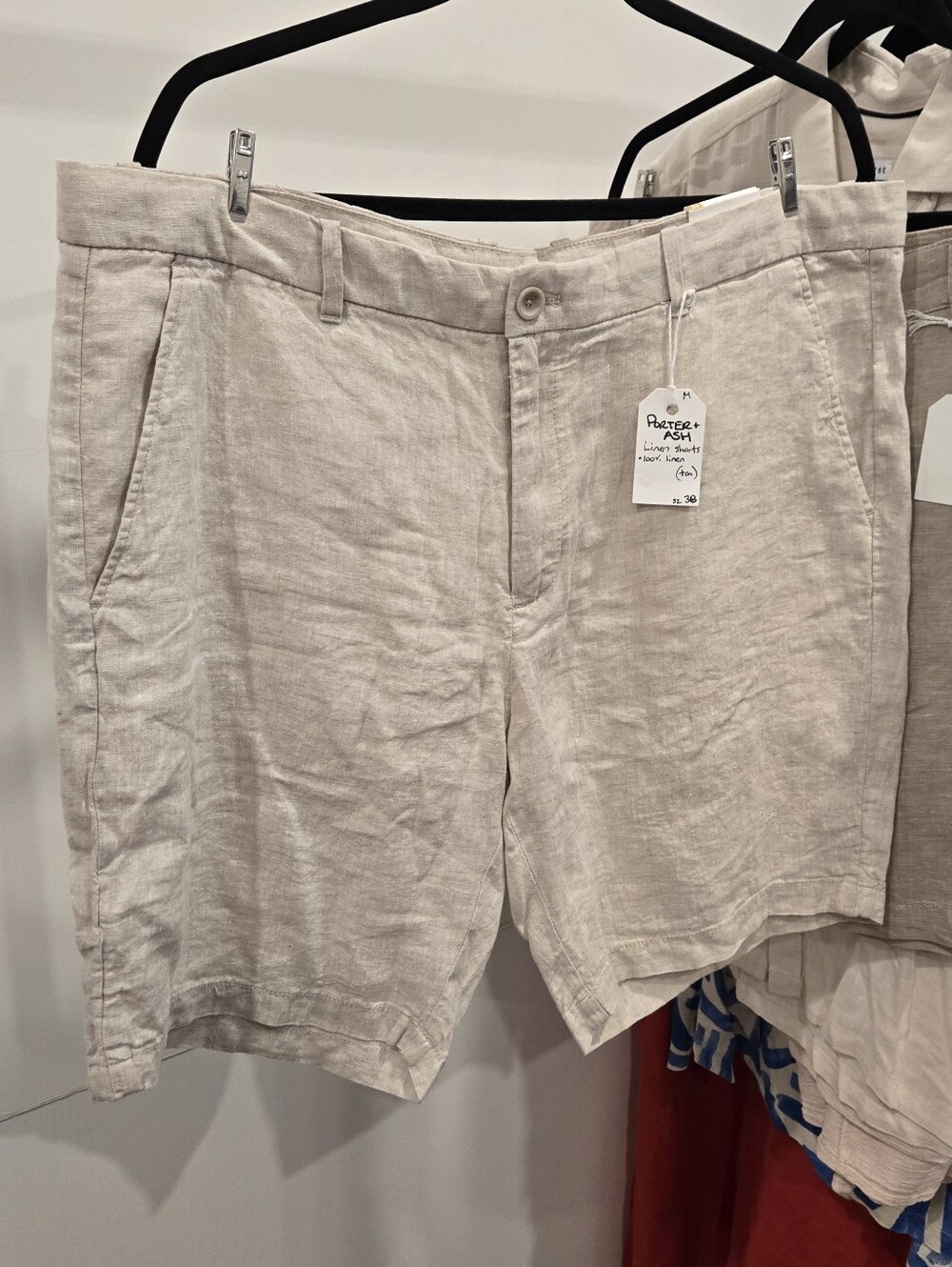 Tommy Bahama Men's Linen Blend Shorts - Beige